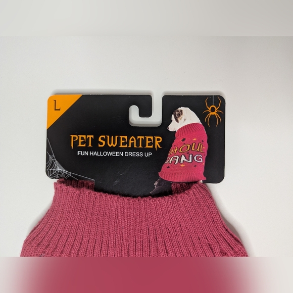 NWT Large Pet Sweater 'Ghoul Gang' Pink - Picture 3 of 5
